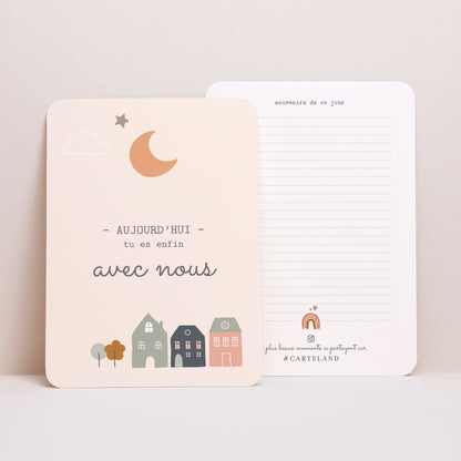 Carte étape bébé Naissance Lot de 12 Arc-en-ciel Garçon photo N° 4