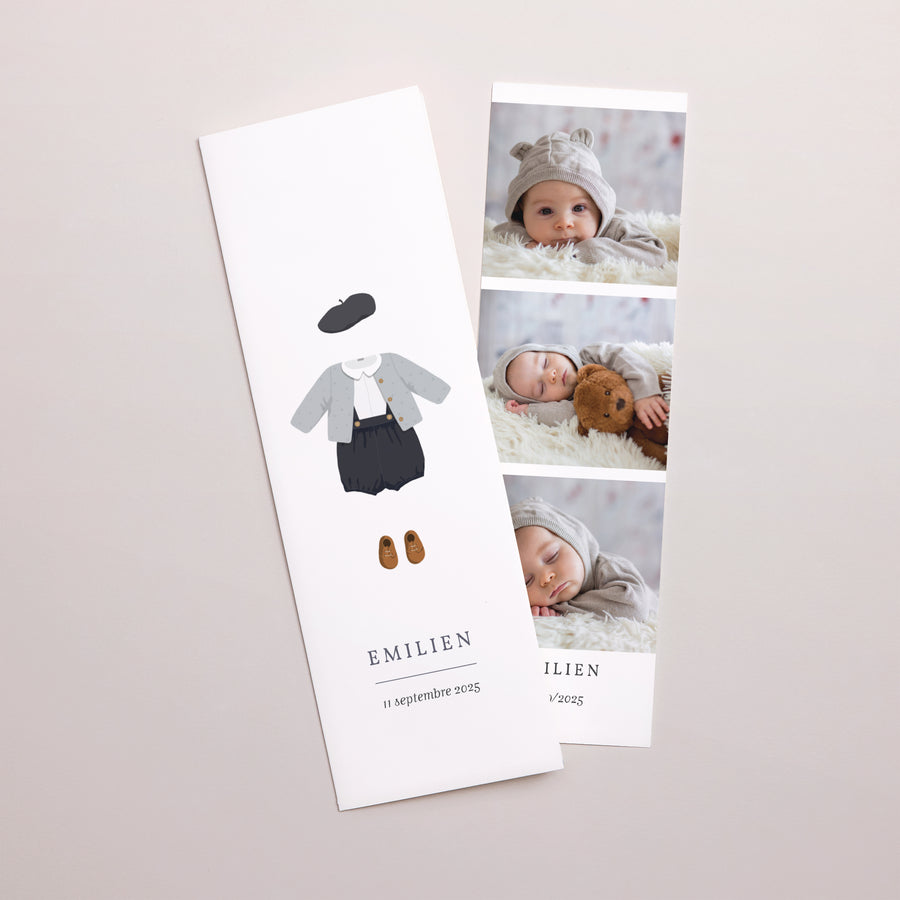Faire-part Naissance Marque-page photo Indian Summer Boy photo
