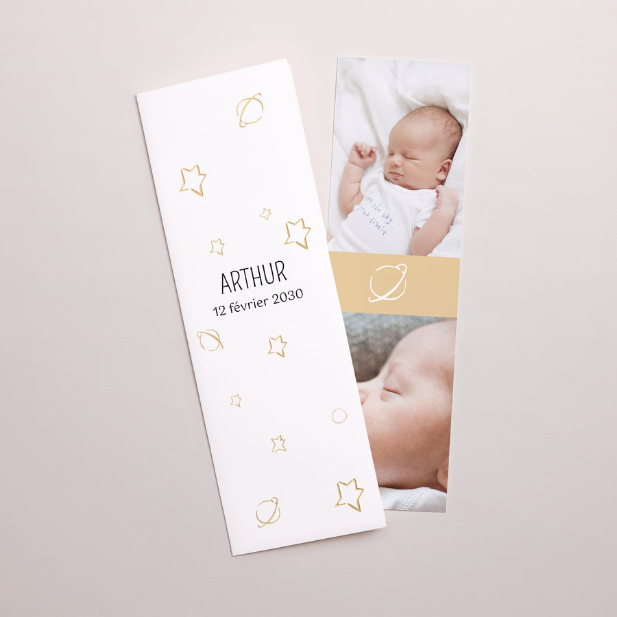 Faire-part Naissance Marque-page photo Je t'apprivoiserai, dit Le Petit Prince photo