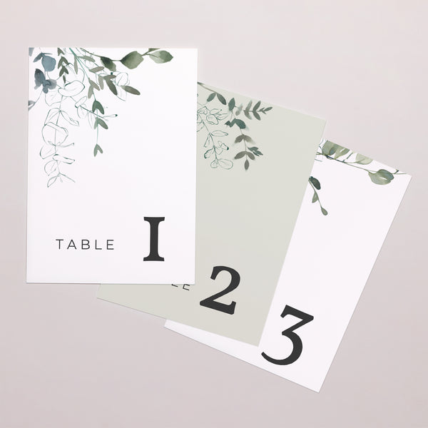 Marque table Mariage Rectangle Floral et Eucalyptus photo