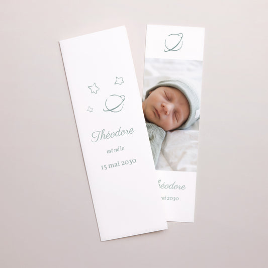 Faire-part Naissance Marque-page photo On s'apprivoise ! photo