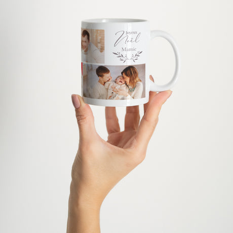 Mug Fin d'année Blanc Photomontage