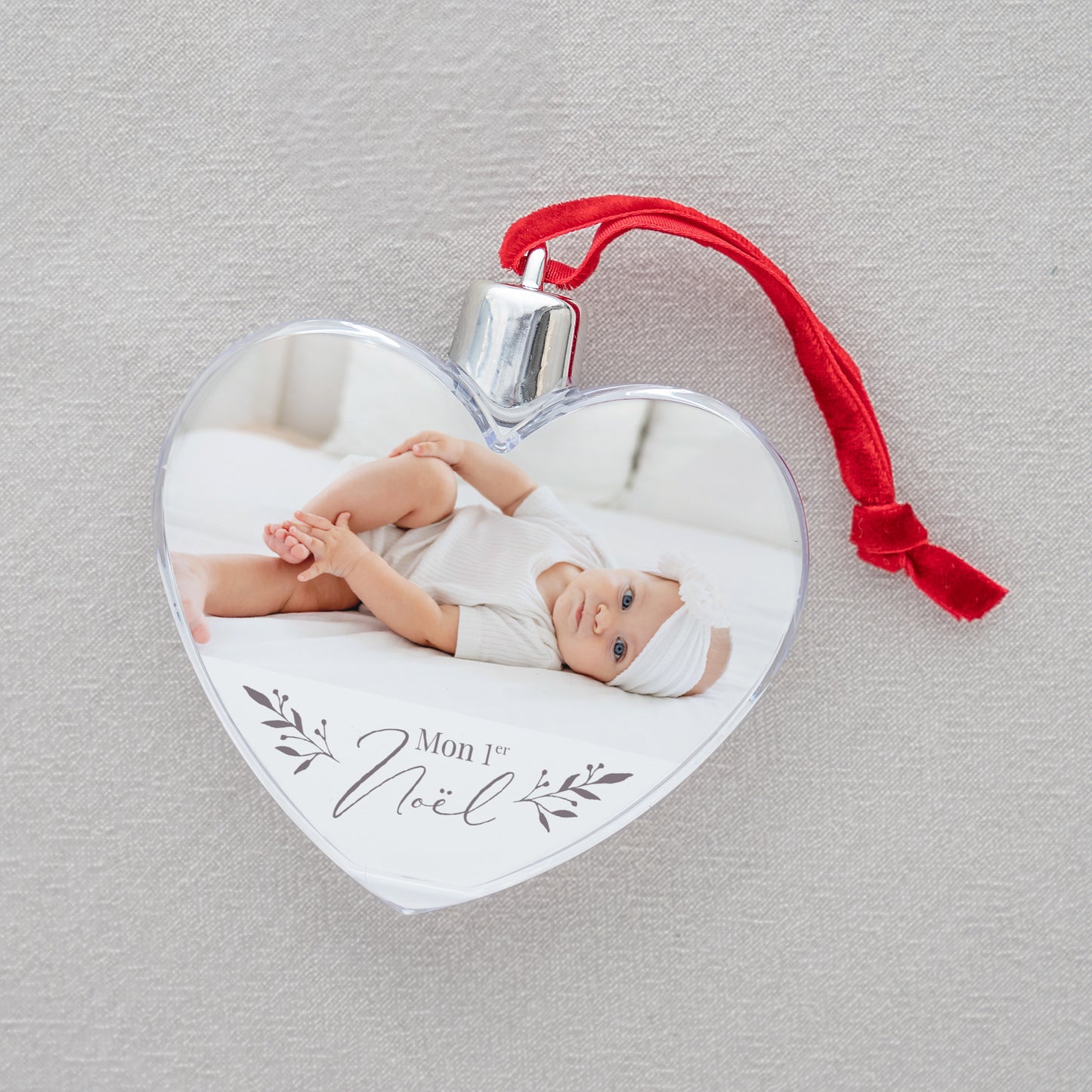 Boule de Noël Fin d'année Cœur Photomontage photo N° 2