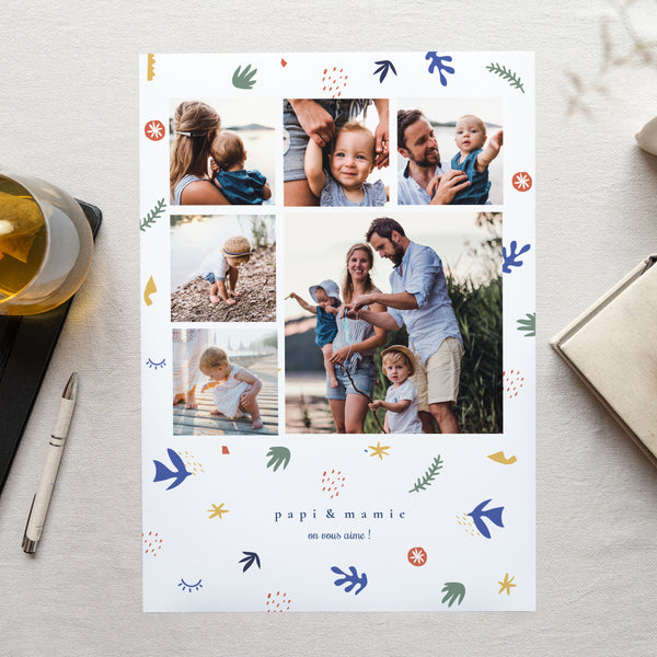 Calendrier Fin d'année Monopage portrait A la manière du Fauvisme photo