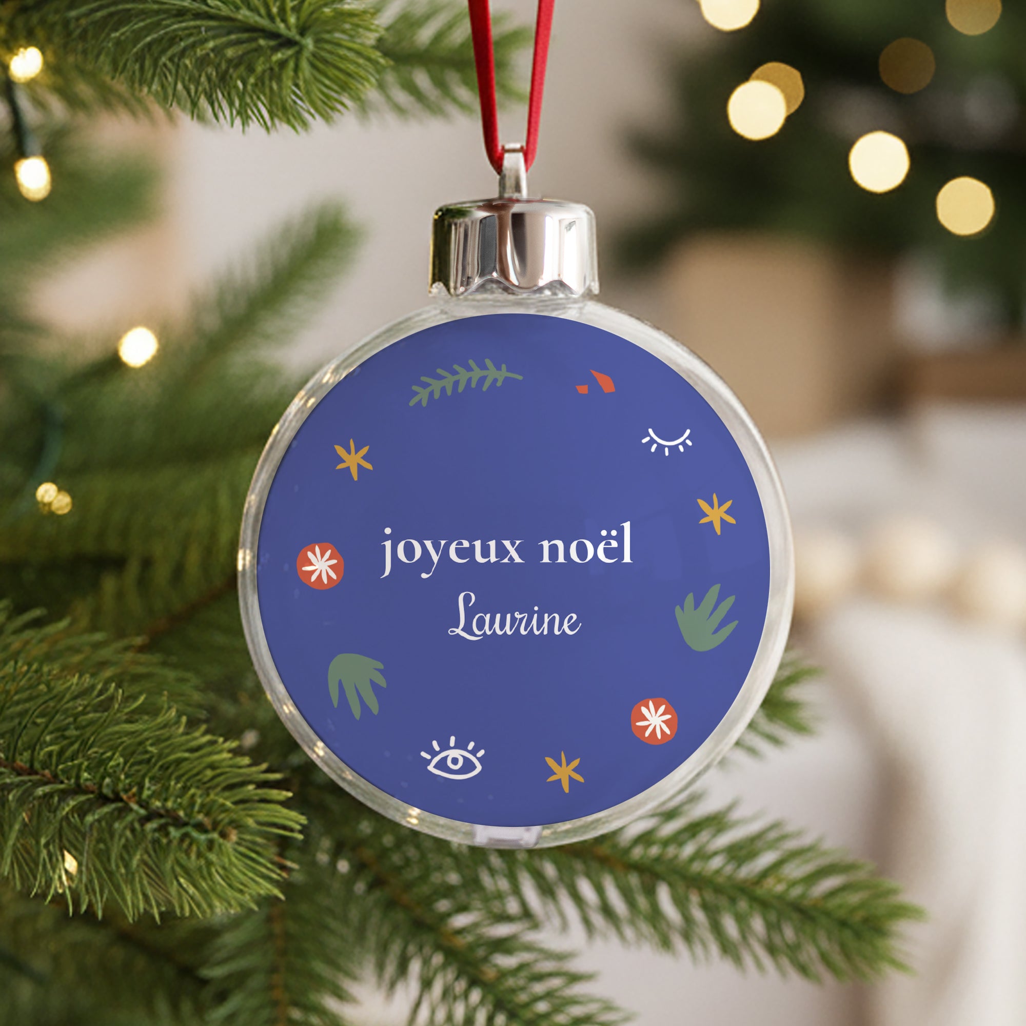 Boule de Noël Fin d'année Ronde A la manière du Fauvisme photo N° 1