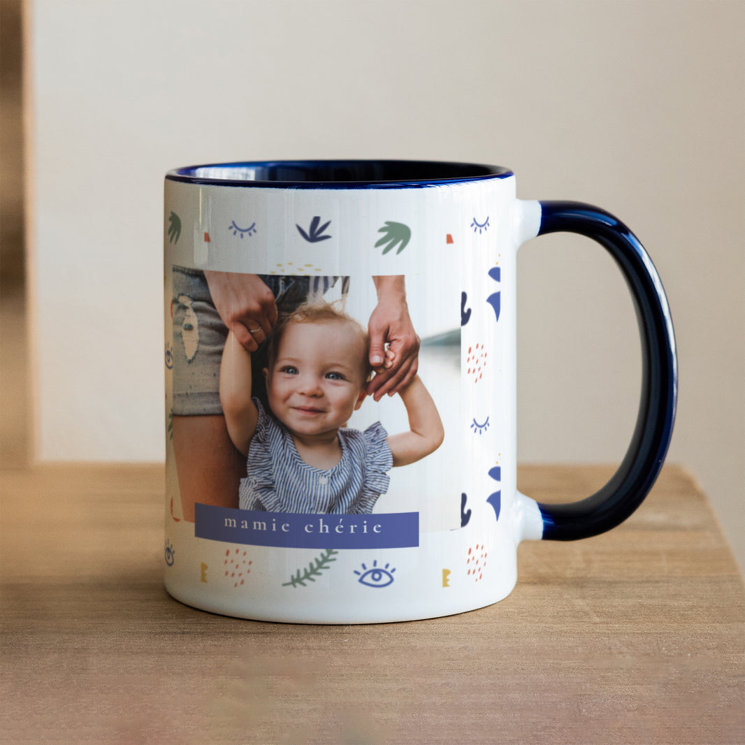 Mug Fin d'année Bleu A la manière du Fauvisme photo N° 1