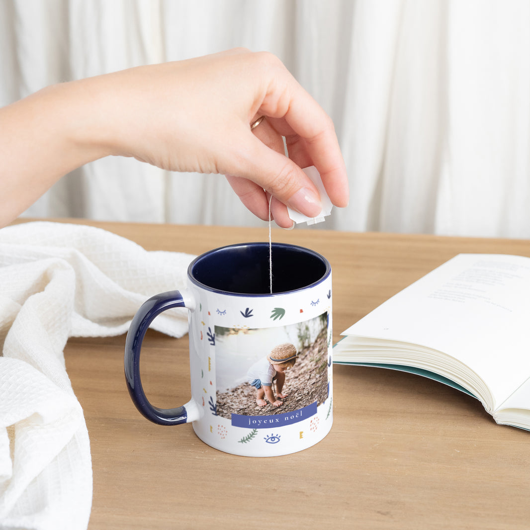 Mug Fin d'année Bleu A la manière du Fauvisme photo N° 3