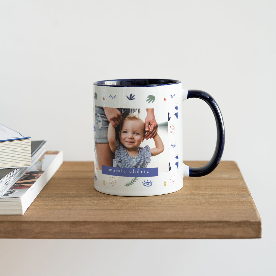 Mug Fin d'année Bleu A la manière du Fauvisme photo N° 4