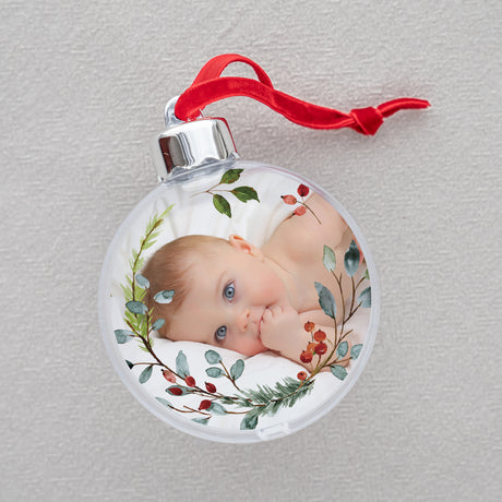 Boule de Noël Fin d'année Ronde Couronne de Noël III