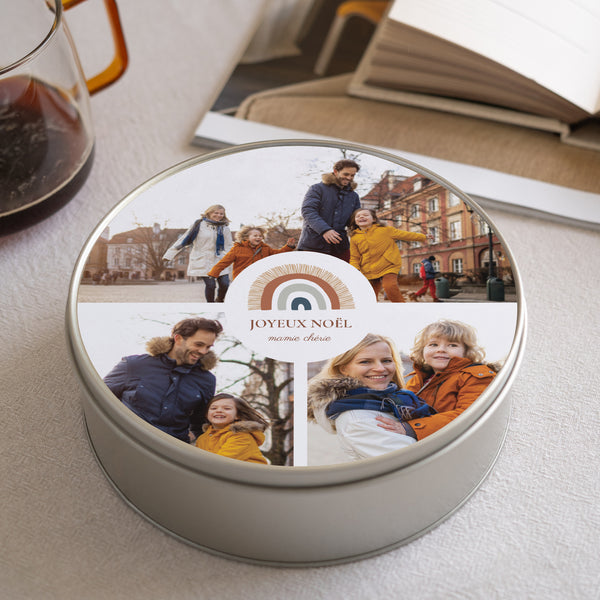 Boite métallique Objets Ronde Rainbow Wish photo