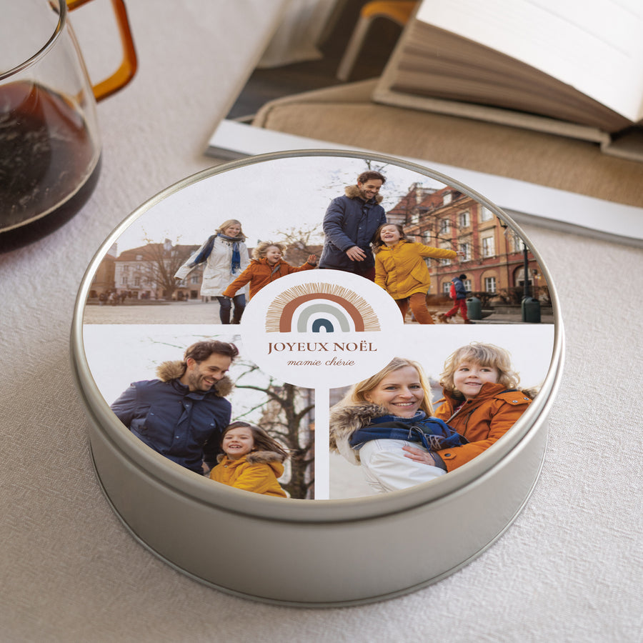 Boite métallique Objets Ronde Rainbow Wish photo