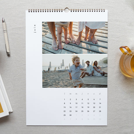 Calendrier Fin d'année Mural A3 Nouvel an, photos du bonheur