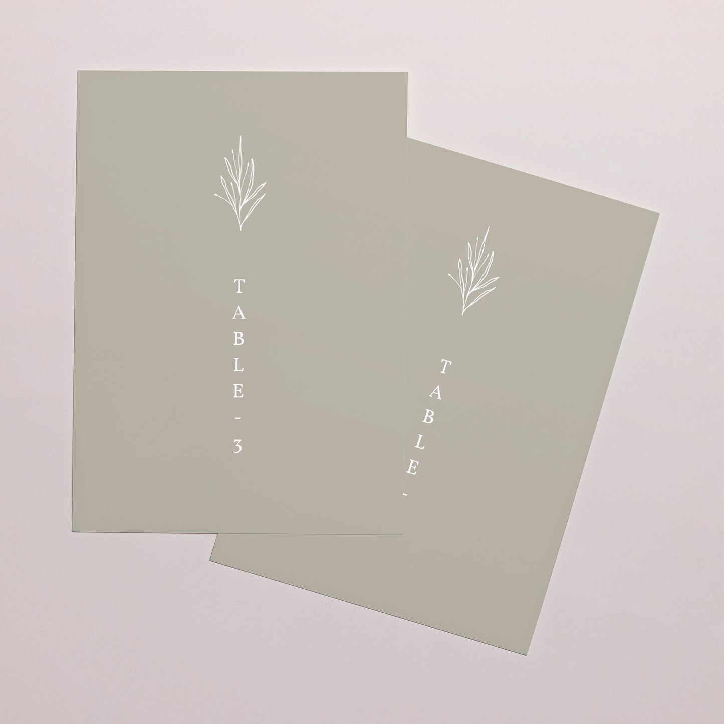 Marque table Mariage Rectangle Ton pastel photo N° 2