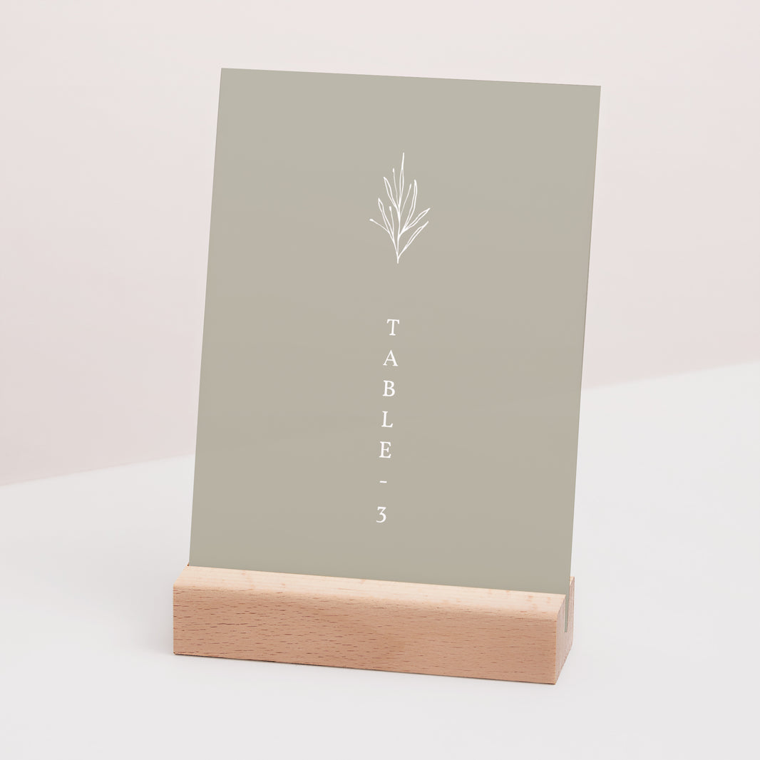 Marque table Mariage Rectangle Ton pastel photo N° 3