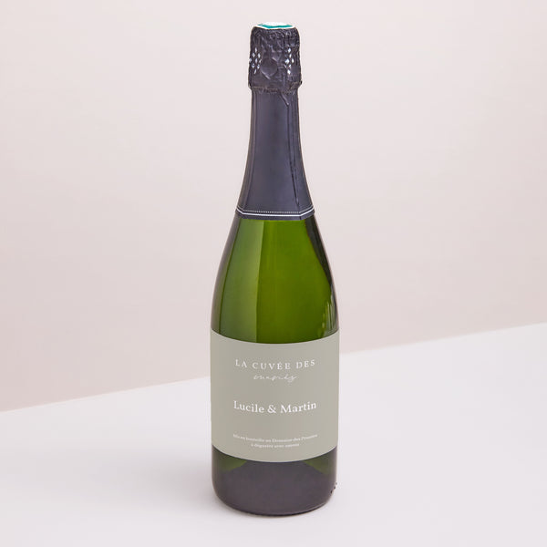Etiquette bouteille Mariage Paysage Ton pastel photo