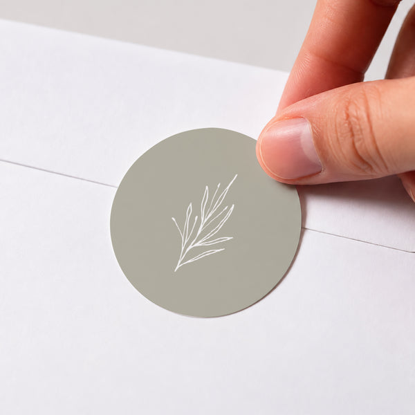Sticker Mariage Rond Ton pastel photo