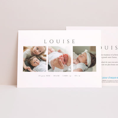 Faire-part naissance UNICEF