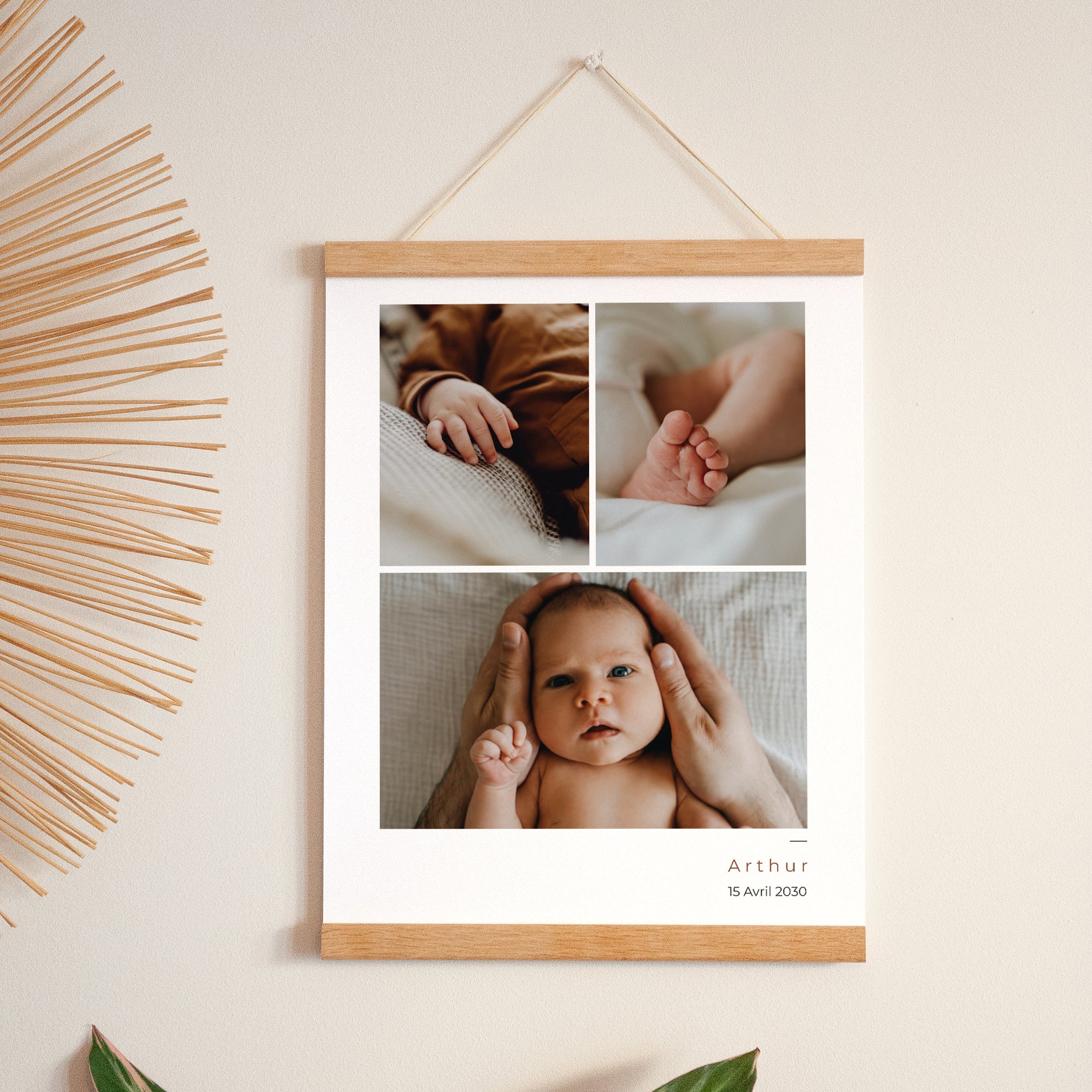 Affiche Naissance Portrait 30 x 40 cm Affiche Multi photo photo N° 1