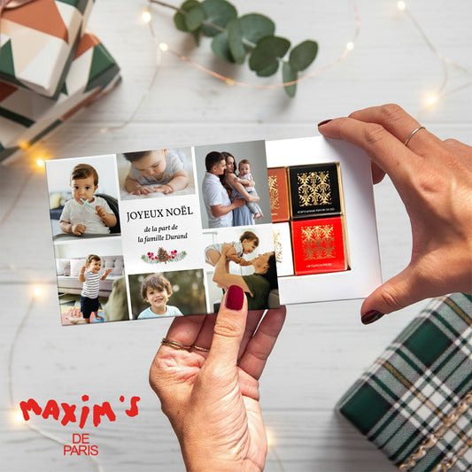 Boite chocolat personnalisée 6 chocolats Boite d'amour photo