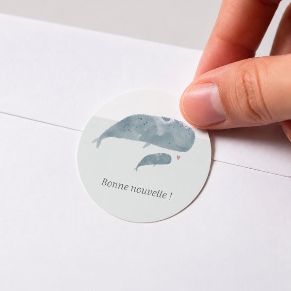 Sticker Naissance Rond Danse de la mer photo