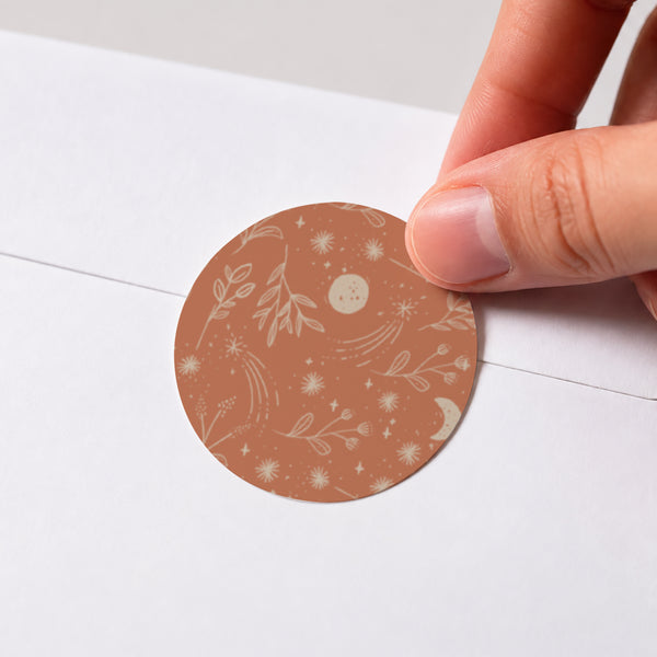 Sticker Naissance Rond Sienna photo