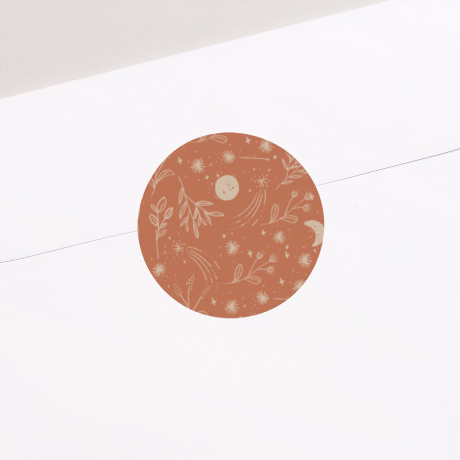 Sticker Naissance Rond Sienna photo