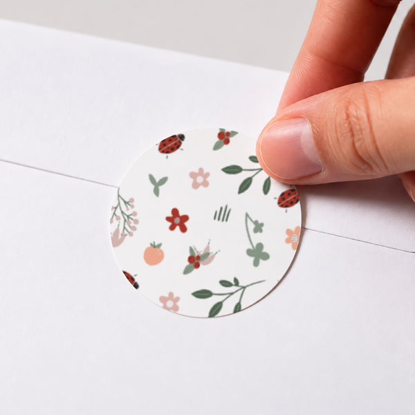 Sticker Naissance Rond Mlle Porte-Bonheur photo