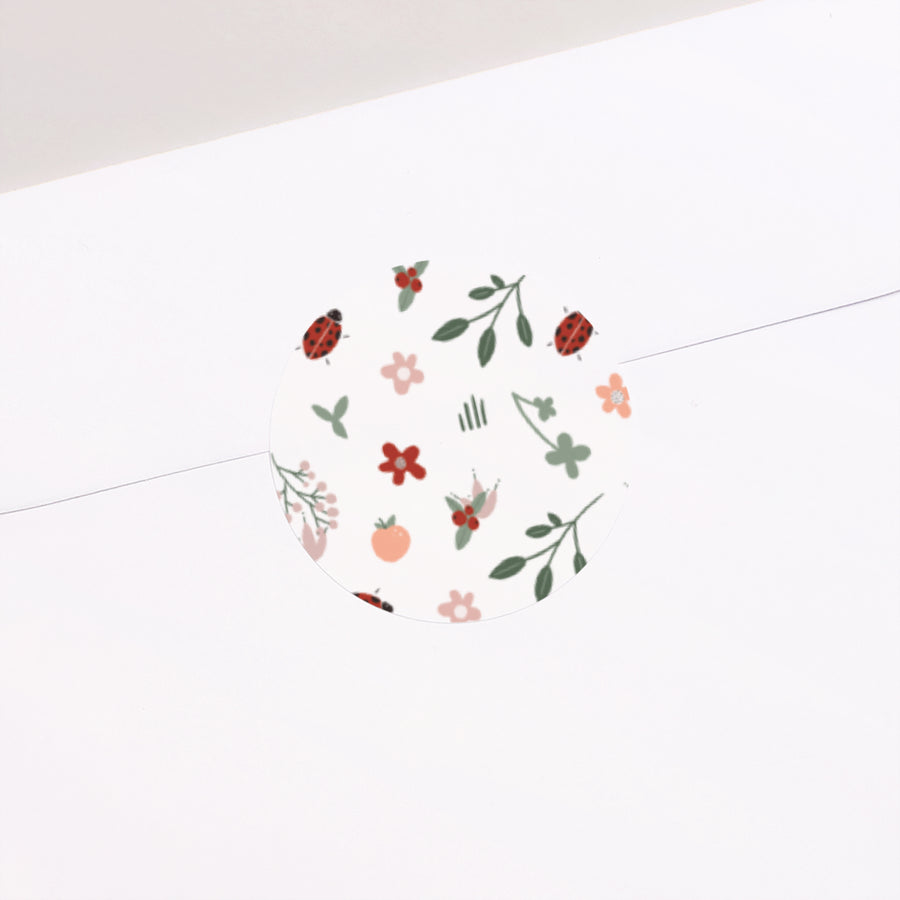Sticker Naissance Rond Mlle Porte-Bonheur photo
