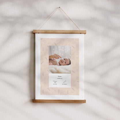 Affiche Naissance Portrait Champêtre naturel photo N° 4