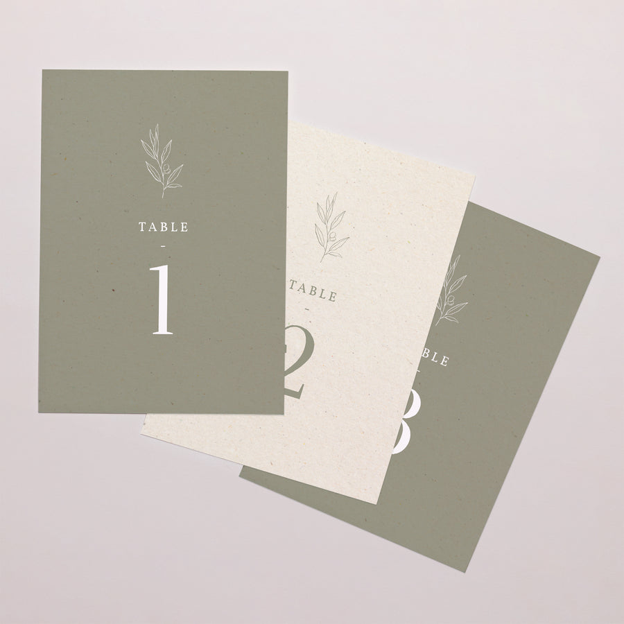 Marque table Mariage Rectangle Olivier texture papier photo