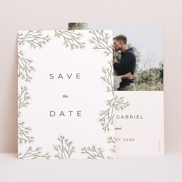 Save the date Mariage Portrait Luberon photo