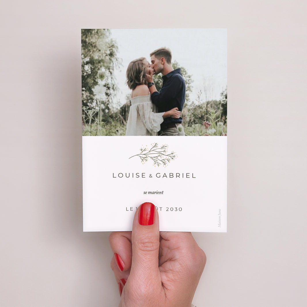 Save the date Mariage Portrait Luberon photo N° 3