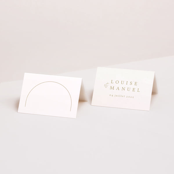 Marque-place Mariage 2 volets Arche boho photo