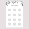 Plan de table Mariage Portrait Olivier aquarelle photo N° 2