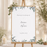 Panneau bienvenue Mariage Portrait 60 x 90 cm Olivier aquarelle photo N° 1