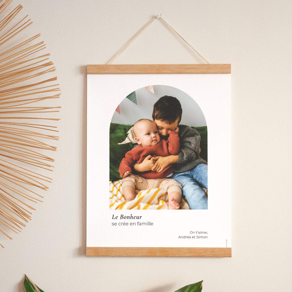 Affiche Portrait 30 x 40 cm Le bonheur se crée en famille -fête des mamies photo N° 1