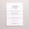 Faire-part Mariage 3 cartes, ruban Couronne monnaie du pape photo N° 4