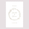 Panneau bienvenue Mariage Portrait 60 x 90 cm Couronne Dorée photo N° 2