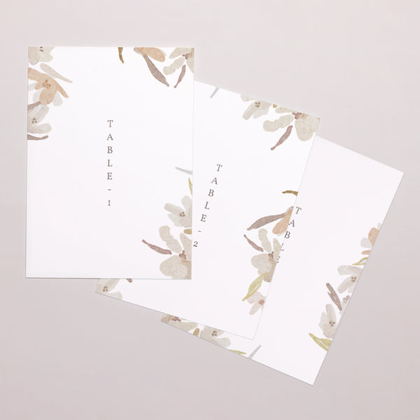 Marque table Mariage Rectangle Couronne Fleurs Aquarelle photo