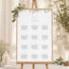 Plan de table Mariage Portrait Couronne Fleurs Aquarelle photo N° 1