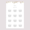 Plan de table Mariage Portrait Couronne Fleurs Aquarelle photo N° 2