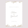 Panneau bienvenue Mariage Portrait 60 x 90 cm Couronne Fleurs Aquarelle photo N° 2
