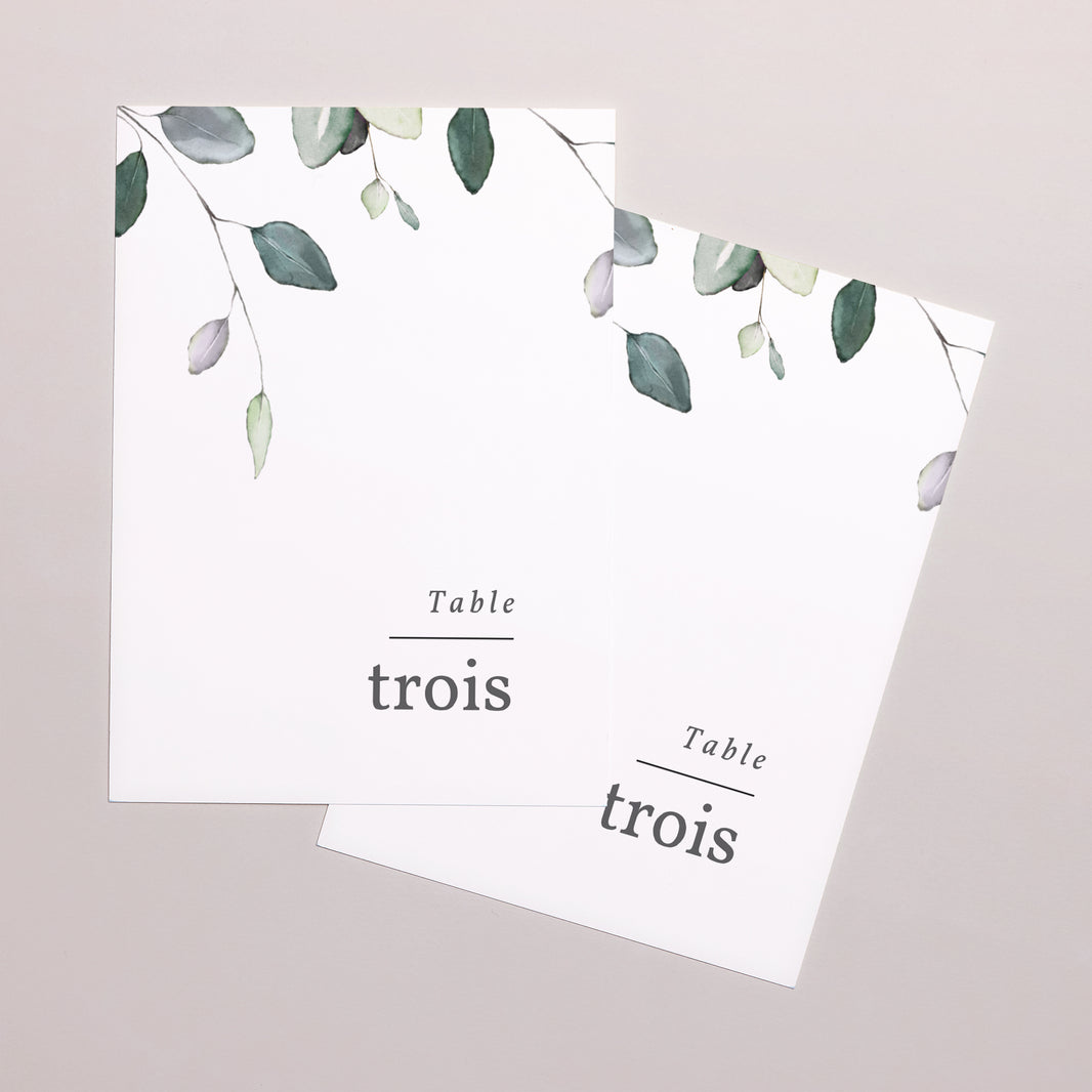 Marque table Mariage Rectangle Floral pastel photo N° 2