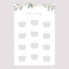 Plan de table Mariage Portrait 60 x 90 cm Floral pastel photo N° 2