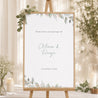 Panneau bienvenue Mariage Portrait 60 x 90 cm Floral pastel photo N° 1