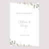 Panneau bienvenue Mariage Portrait 60 x 90 cm Floral pastel photo N° 2