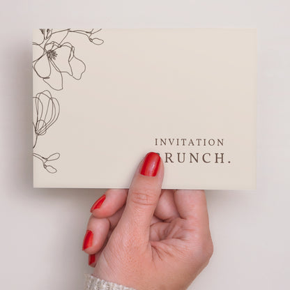 Invitations Mariage Paysage Silhouette florale 3 - Cerisier photo N° 3