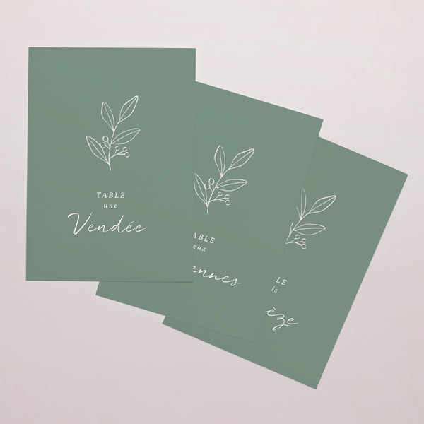 Marque table Mariage Rectangle Brin romantique photo