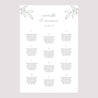 Plan de table Mariage Portrait Brin romantique photo N° 2
