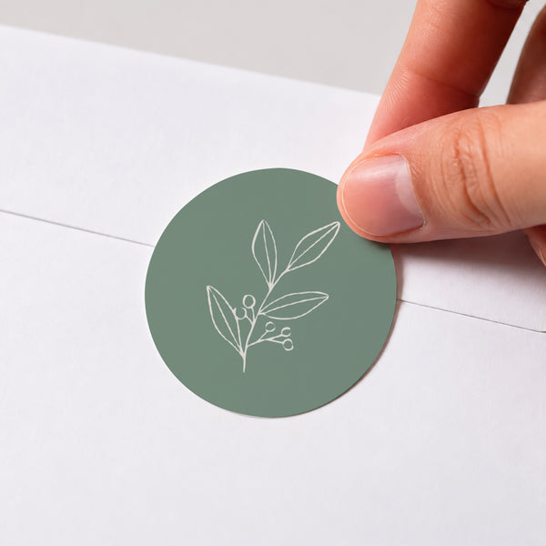Sticker Mariage Rond Brin romantique photo